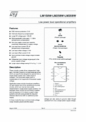 DataSheet LM258W pdf